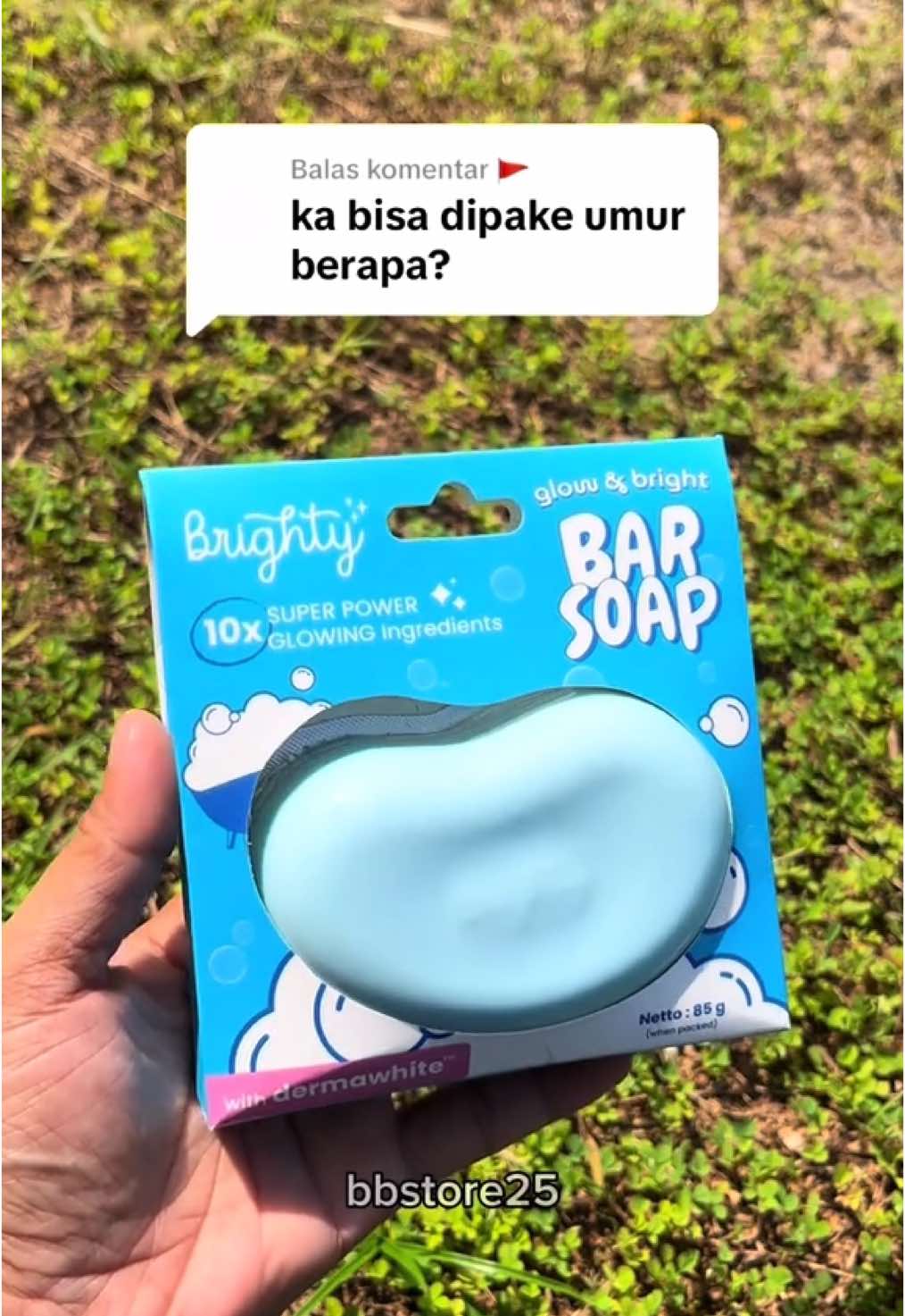 Membalas @🚩 udh kk jawab ya untuk pemakaian brighty bar soap nya bisa dipake dari umur berapa cuss di coin aja #brighty #brightyindonesia #brightybarsoap #barsoap #barsoapbiogieon 