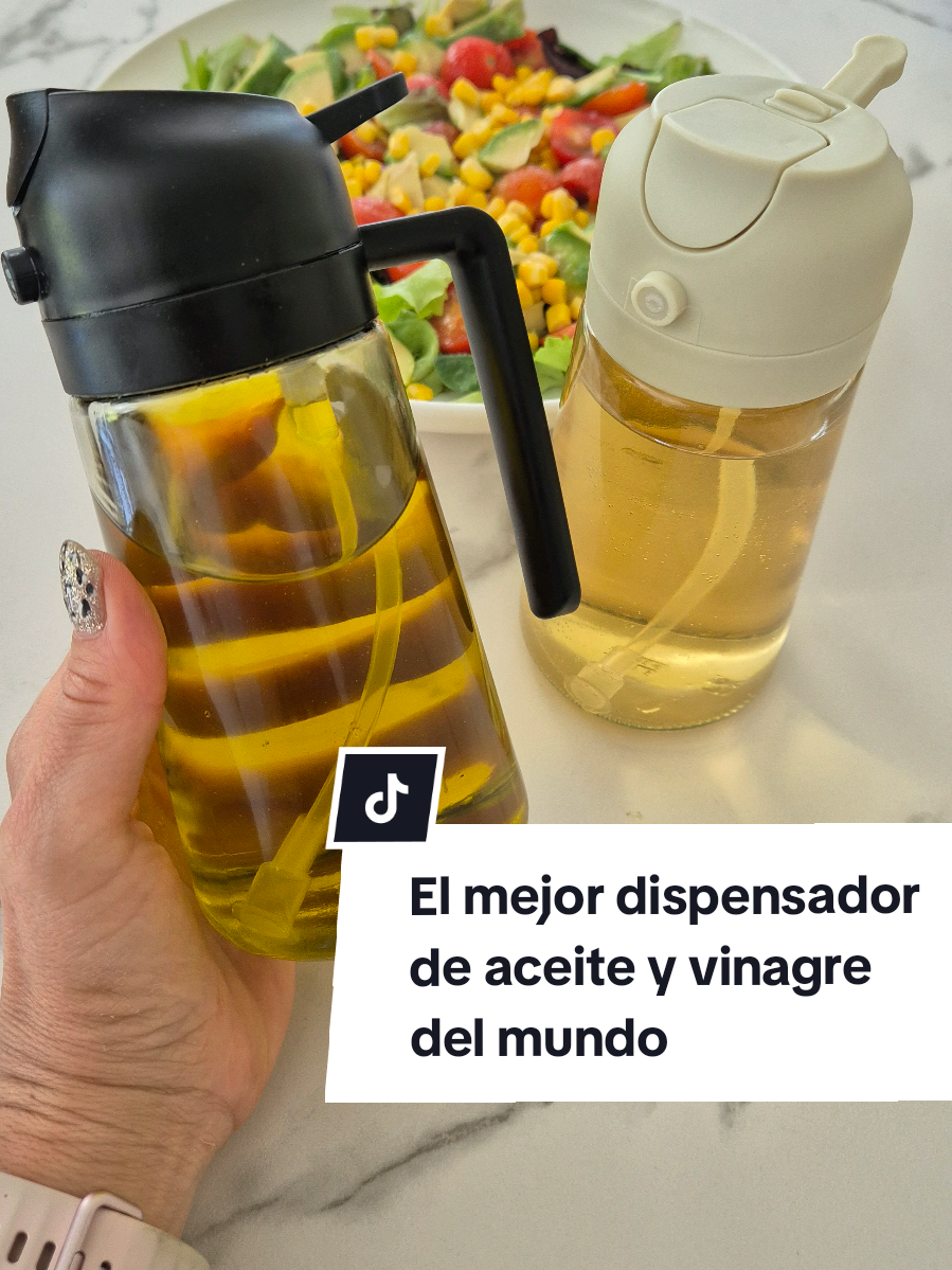 El mejor dispensador de aceite y vinagre del mundo por dos duros, de cristal y dosificador modos de dosificar