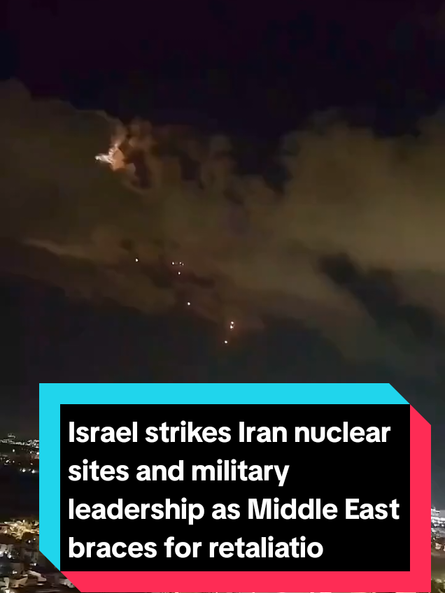 Israel has launched unprecedented strikes on Iran, targeting its nuclear program and military leaders in an attack that Prime Minister Benjamin Netanyahu said will last many days. Israel’s military says it used 200 fighter jets. In retaliation, Iran launched over 100 drones toward Israeli territory, Israel’s military said. #creatorsearchinsights  #israel #iran #palestine #war #warzone #real #reality #lifeatgaza #gaza #irondome #iranian #middleeast #middleeastern #muslim #jewish #kuran #bible #savethechildren #undp #aid #usaid #british #airforce #airattack #missile #bazuka #drone #dronevideo #droneshot #fpv #fyp #fypシ゚viral #fypage #fyppppppppppppppppppppppp #creatorsearchinsights #creatorrevolution #creator #news #warnews #todaysupdate #newupdates 