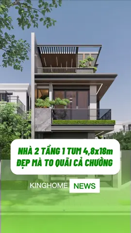 Nhà phố 2 tầng 1 tum to quãi cả chưởng mà chỉ hơn 1 tỷ #xuhuong #kinghomevn #nha2tang1tum #fyp #thicongtrongoi #nha3tang 