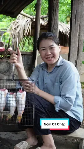 Cá chép ruộng nộm cùng với rau rướn ăn vừa ngon vừa thơm #rauron #ca #amthuc #food #maithomchuyenvungcao 