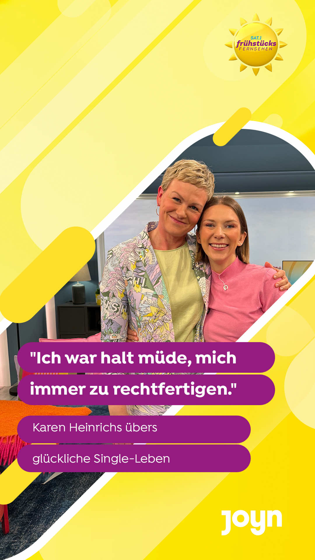 Ich war noch nie so glücklich.