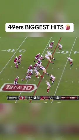 49ers BIGGEST HITS Ever 🍿 #fyp #football #nflfootball #nflhighlights #nfl #49ers 
