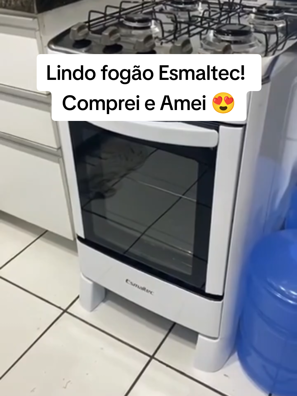 Ótimo fogão Esmaltec Bom Bonito e Barato, Encontrei na shopee! #casasbahia #fogao #precinho #cozinhar 