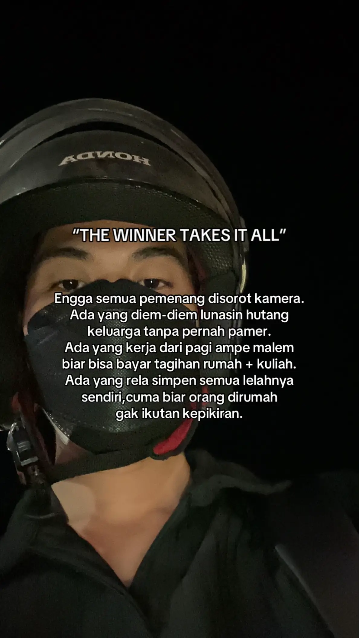 Kita semua pemenang 🥀