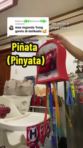 Replying to @❇️💚BaLotskie💚❇️  Tama po kayo hindi nga po ito delikado dahil gawa lang po ito sa karton kaya wala pong mababasag na maaaring ikasugat ng mga bata😌 #piñata #pinyata #birthdaygames #birthdayparty 