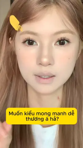 Muốn makeup theo kiểu dễ thương ấy, làm theo mình nha! #xuhuong #makeup #trangdiem #congai #vebongmat #goclamdep #viral
