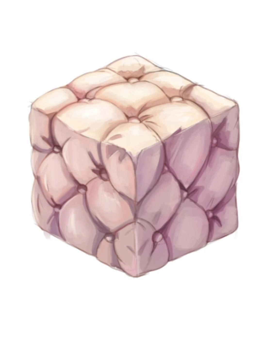 Мягкий кубик #art #artist #digitalart #drawing #sketch #illustration #арт #художник #tutorial #туториал #texture #fyp #foryou