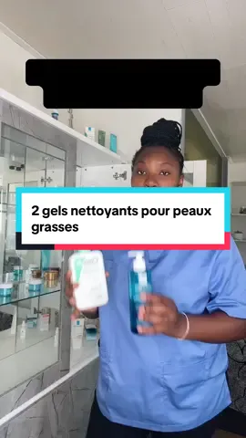2 gels nettoyants pour peaux grasses : gel moussant cerave et gel moussant purifiant effaclar de Laroche posay.                                                            #routineskincare #peaugrasse #gelnettoyantvisage #dermatologist 
