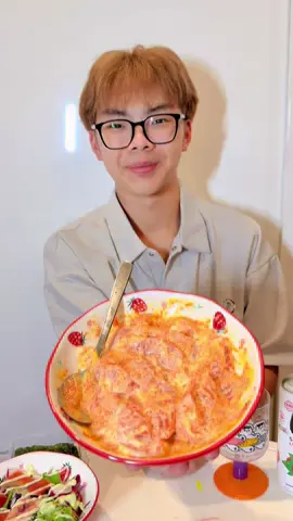 Ăn cá hồi sốt mayonnaise #vinhsnacks✨ #mukbang #sashimi #mayonnaise 