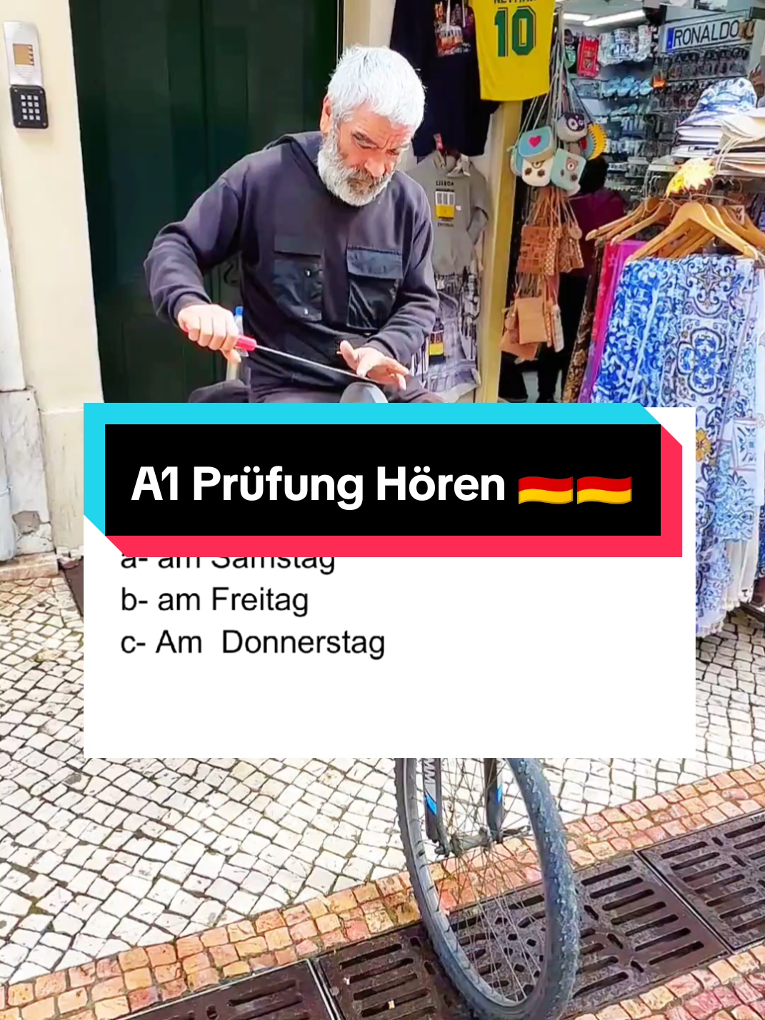 A1 Deutsch Prüfung Hören 🎧🇩🇪 Was ist richtig a, b oder c ✅ ?  Schreib deine  Antwort in die Kommentare ✍️🇩🇪😉✅ @Allemand Boost  @Allemand Boost  @Allemand Boost  #deutschlernen #deutsch #learngerman #deutschland #german #deutschkurs #germany #germanlanguage #deutschesprache #learninggerman #lernen #deutschonline #wortschatz #deutschalsfremdsprache #almanca #germancourse #deutschsprechen #deutschunterricht #a #grammatik #LanguageLearning #germanwords #aprenderaleman #studygerman #learngermanonline #language #germangrammar #n #sprache #deutschsprache #CapCut 