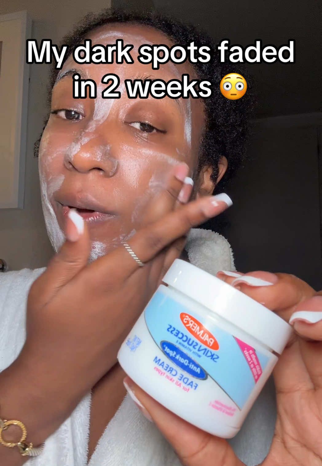 Whew, this fade cream keep my skin glowing, clear and with even skin tone 😳😍 I’m never switching up on this! #palmer #palmers #fadecream #darkspots #hyperpigmentation #acne #glassskin #tiktokshopcreatorpicks #tiktokshopjumpstart #tiktokshoprestock #ttsdelight #tiktokmademebuyit #giftguide #treasurefind #tiktokshopsummerturnup #SuperBrandDay