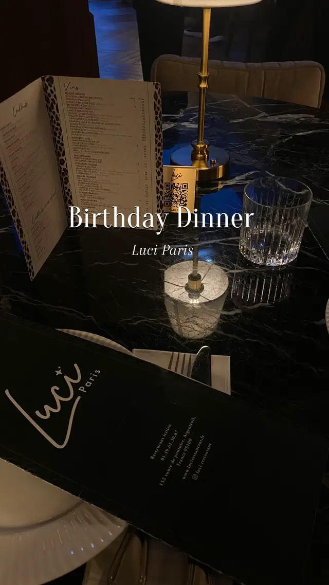 Birthday dinner at Luci Restaurant ✨  #fyp #pourtoi #lucirestaurant #restaurant #food #birthdaydinner #restaurantparis #parisfood #Lifestyle 