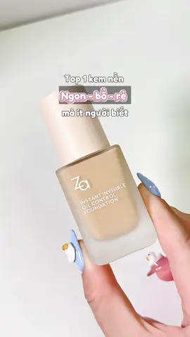 Kem nền ZA ngon - bổ- rẻ mà ít người biết quá @Za Cosmetics Viet Nam  . #zacosmetics #kemnen #foundation #makeup #beauty #BeautyTok #beautytips #kemnenza #reviewlamdep #goclamdep #lamdep #kemnenkiemdau #xuhuong #foryou #trending #oilcontrol 