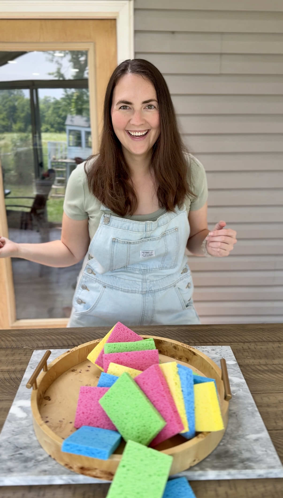 Say goodbye to picking up tiny balloon pieces all over the yard! These reusable sponge water balloons are the ultimate summer activity! Share this idea with a mama! 😊 How to Make DIY Sponge Water Balloons Supplies: •Colorful sponges (regular kitchen sponges work great) •Scissors •Small rubber bands or hair ties  •A bucket of water Directions: 1)Cut each sponge lengthwise into 4 strips, 2)Stack your sponges and wrap a hair tie tightly around the center of the stacked sponge strips.  3)Pull the strips outward to make a round, puffy sponge ball. — #momlife #waterplay #summeractivities #activitiesforkids #momhacks #toddleractivities