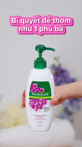 Sang trọng, quyến rũ và thơm bền lâu – sữa tắm Palmolive hoa phong lan là “vũ khí” của mình đây! 👑✨ #Palmolive #SuaTam #HoaPhongLan #SangTrong 