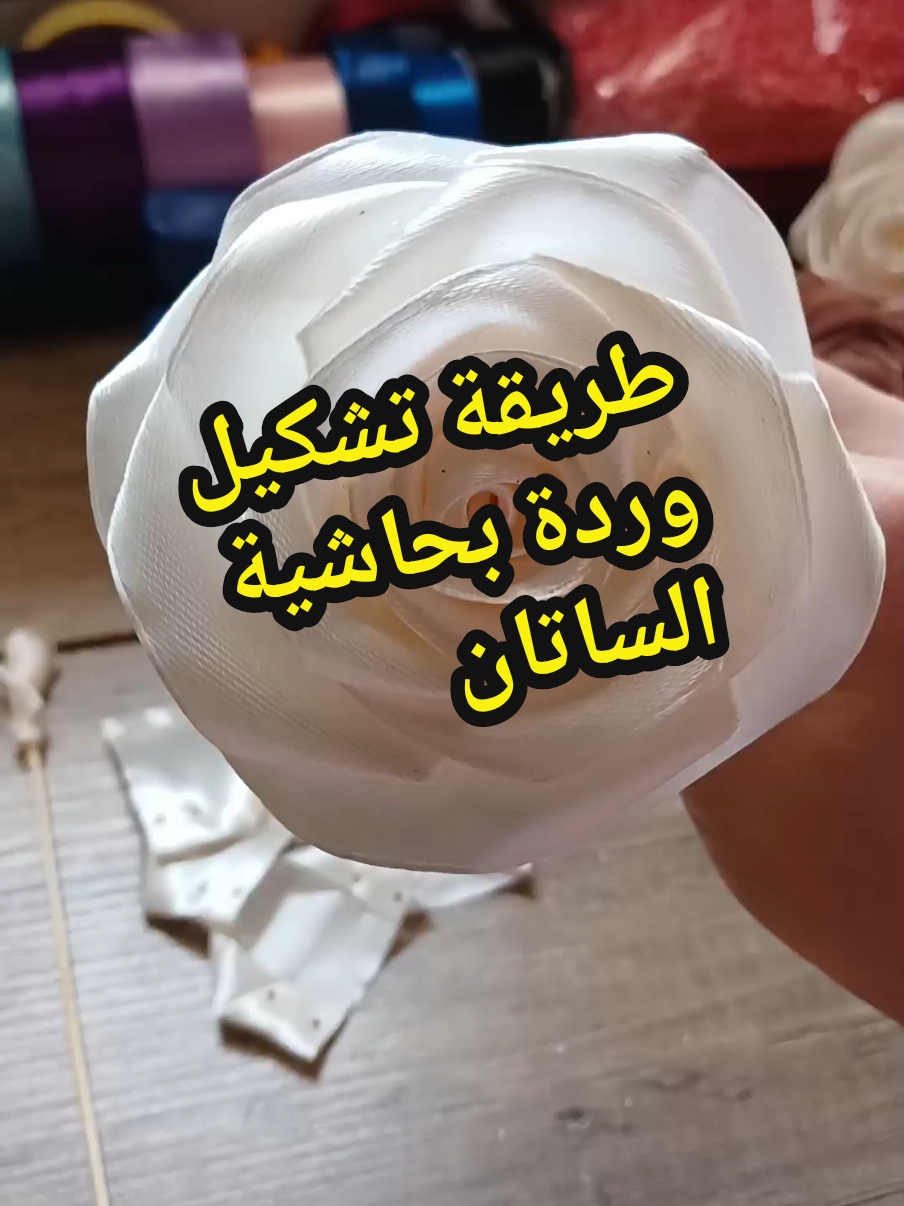 طريقة تشكيل وردة بحاشية الساتان   طولها 8سم عرضها 4سم نحرقوا الأطراف بالبريكي أو الشمعة و نشكلوا البتلات كيما لي راهم تشوفوا فالفيديو نحتاجوا من 15 إلى 20 بتلة لتشكيل  🌹الوردة نستعملوا مسدس الشمع لتشكيل الوردة  مع عود الشواء  تبعوا الفيديو بإذن الله تجيكم الوردة شابة ❤🌹🦋 #fypシ゚ #fyp #flowers #foryoupage #tutorial #rose #🌹🌹🌹🌹🌹🌹🌹🌹🌹🌹🌹🌹 #الشعب_الصيني_ماله_حل😂😂 #🦋 #creatorsearchinsights #اكسبلور #livehighlights 