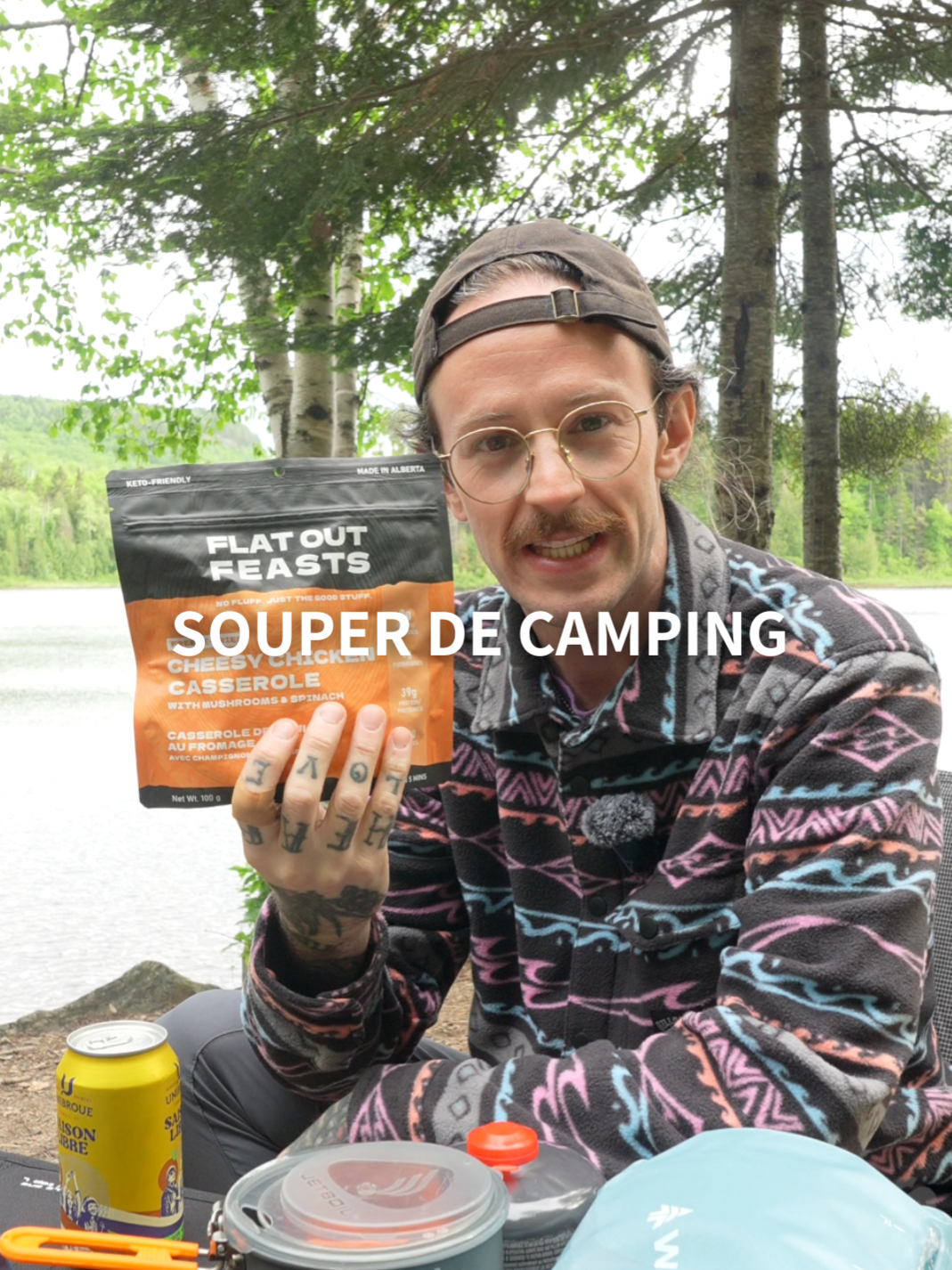 Test de goût des repas @flatoutfeasts pour mon souper. Pas déçu PENTOUTE. 📍 Réserve faunique Mastigouche - Sépaq 🏕️ Terrain Tonnerre 1 - Camping rustique 🚙 Via l’Accueil Catherine 🐕 Les chiens sont admis sur cet emplacement #testdegout #flatoutfeasts #sepaq #reseausepaq #camping #solocamping #Mastigouche #ReserveFaunique