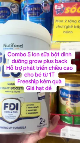 Combo 5 lon sữa bột dinh dưỡng grow plus bạc Freeship kèm quà  Giá hạt dẻ #nutifoodgrowplus #growplusbac 