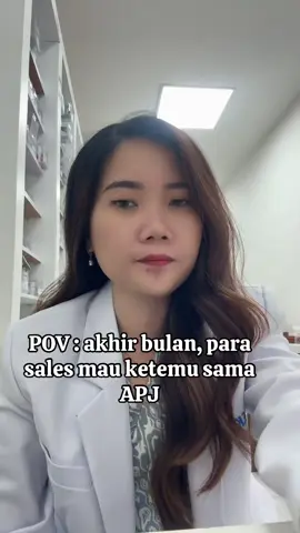 Cukup tauuu kalo akhir bulan para sales berbondong-bondong merayu APJ apotek 😌😌 #pharmacist #apotekerhits #farmasi #gombalanapoteker #apotekertiktok #jokesfarmasi #apotekergalau #fyp 