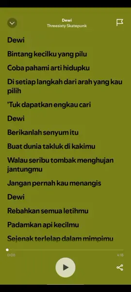 Dewi -Threesixty- #threesixty #threesixtyskatepunk #musiclover #musicvideo #lyricsvideo #song 