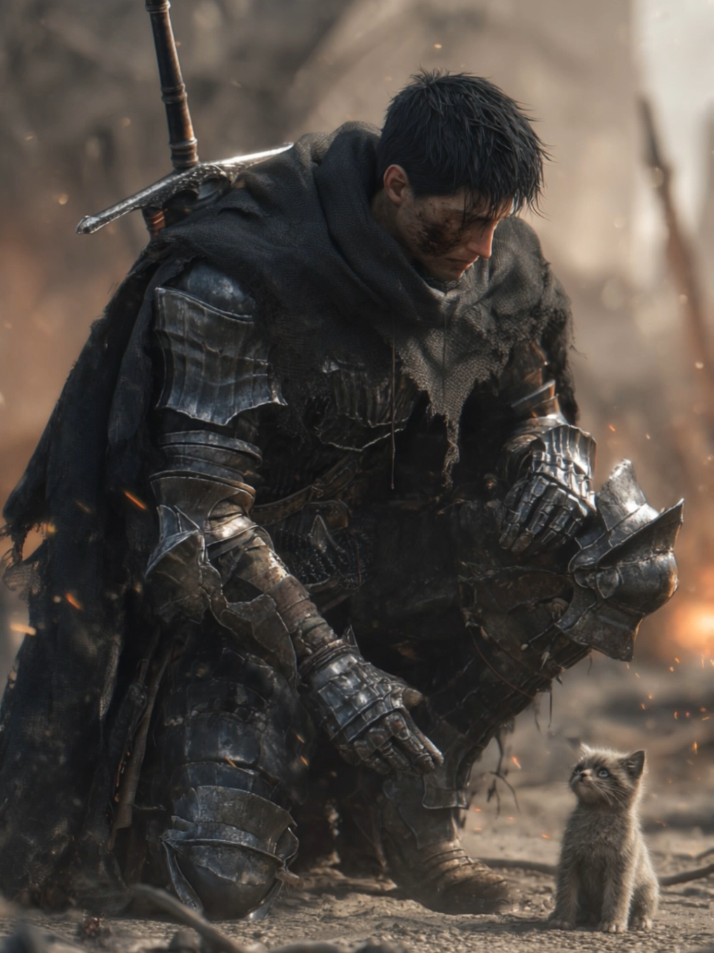 Sole Survivor. #fyp #fantasy #darkfantasy #knights #knight #medieval #ai #aicontent #aivideo #aigenerated #aicommunity 