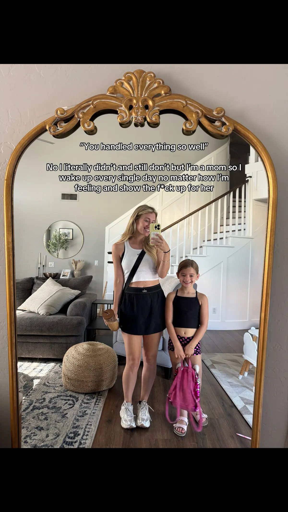 “You handled everything so well” No I literally didn’t and still don’t but I’m a mom so I  wake up every single day no matter how I’m feeling and show the f*ck up for her 🫶🏻🫶🏻🫶🏻