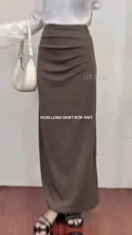 YEON LONG SKIRT ROK KNIT #rokwanita #rokskirt 