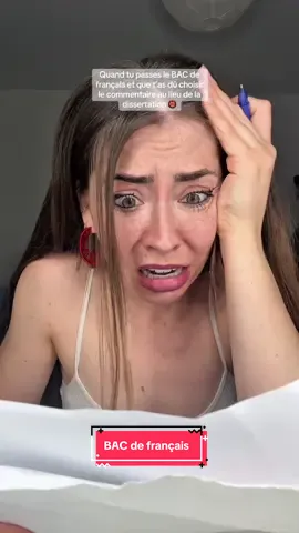 J’ai pensé fort à vous ce matin ! Du coup… plutôt dissertation ou commentaire ? 😂 #humour #pourtoi #foryou 