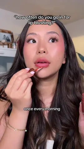 Probably my fav step every morning & everyone kept asking if I got lip blush done @Clarins Official 