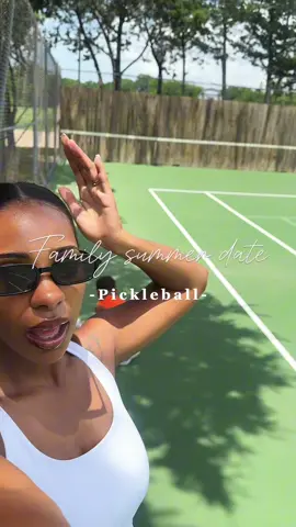 This summer we’re having fun and we’re NOT overspending to have fun! My husband went to @Dollar Tree for all of the pickleball equipment, we packed lunches, our @JBLAudio speakers and went to our local pickleball court!!  Me and my little family had a ball in the sun. Honey I passed out as soon as I got home🤣🤭   #familytime #summertime #familydateideas #pickleball 
