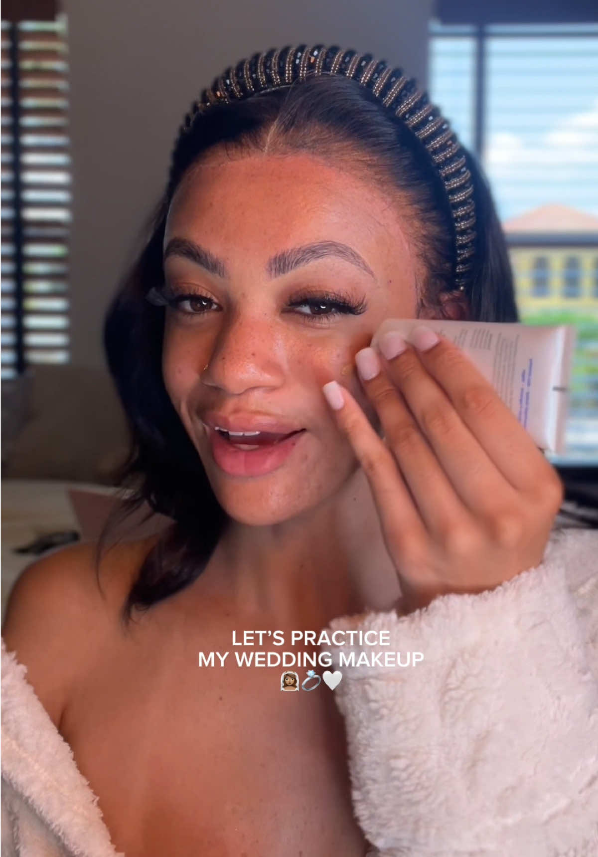 it’s 346 days until wedding day and i’m DETERMINED to be my own makeup artist. this is makeup trial #1.  i’m aiming for a very spring-like makeup look. i love the look a of pink under eye with lots of blush, so i’m trying to perfect that first!  wish me luck y’all :) and give me tips if you have any! #CARSLAN #carslanpowder #settingpowder #makeup #loosepowder #2025bride #2026bride 