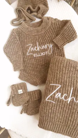 Our TEXTURED sets in shade chestnut 🐻🤍 The perfect neutral set for the mums who loves brown / neutral tones 