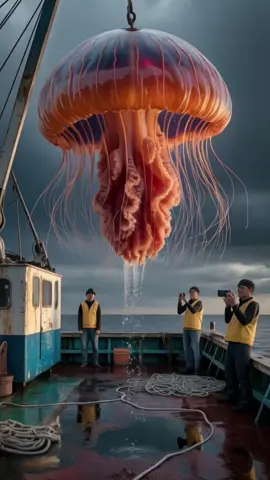 lion’s mane jellyfish #ocean #fishing #nature #viralanimals #NatureIsScary #NatureIsScary #scary #fish 