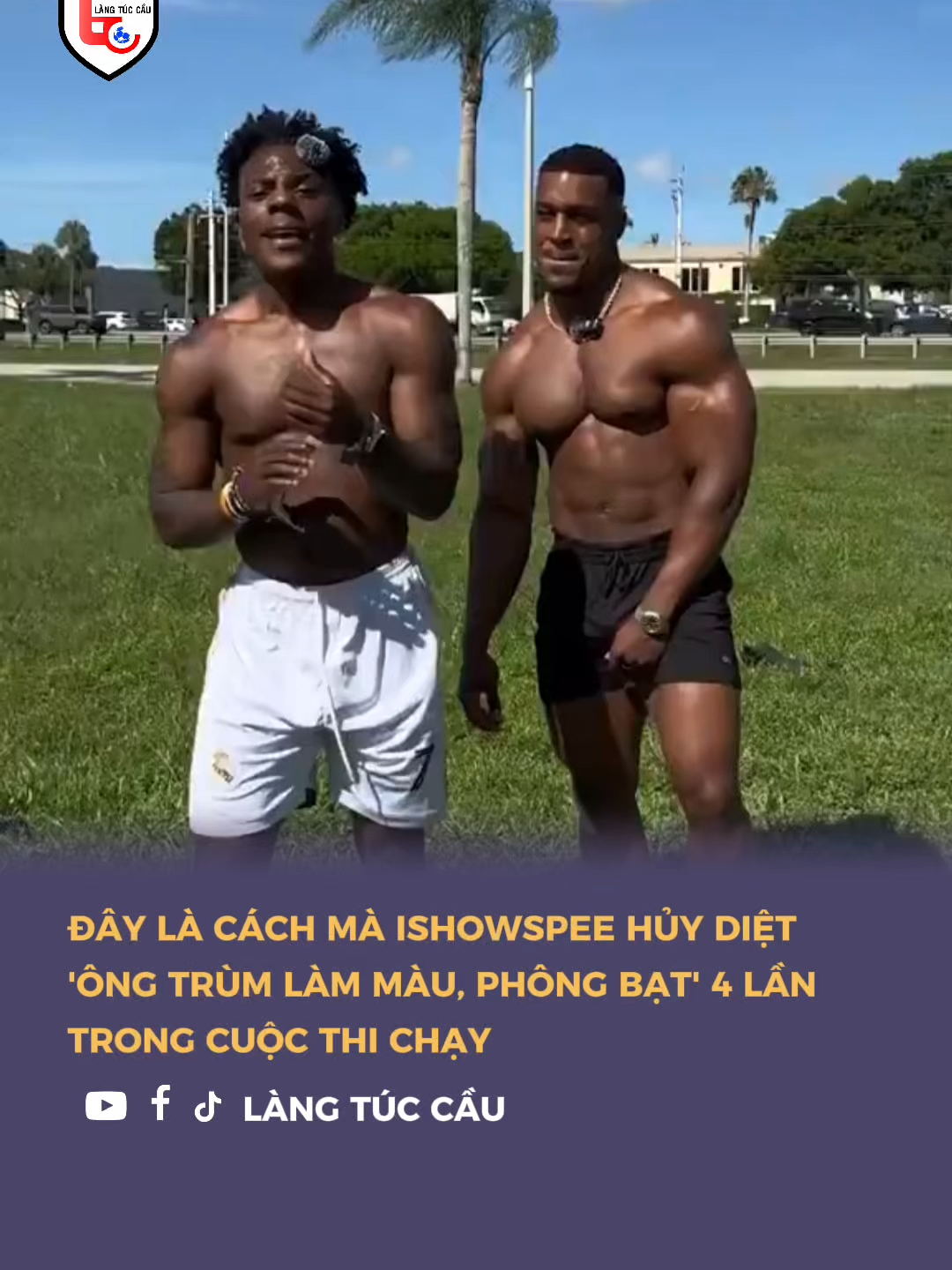 Cách mà Ishowspeed hủy diệt 'ông trùm phông bạt, làm màu' Ashton Hall 4 lần trong cuộc thi chạy 🔥 #bongda #xuhuong