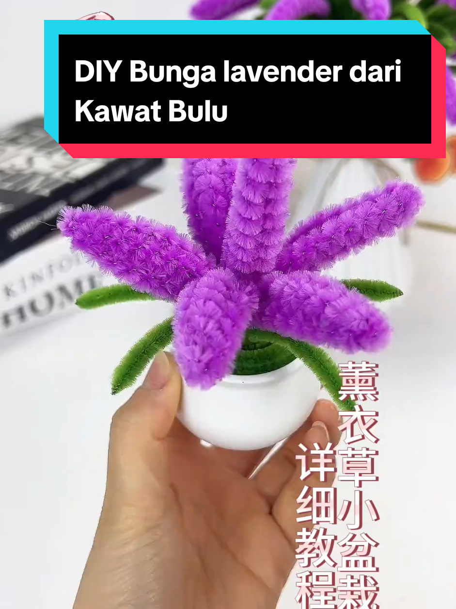 Replying to @bloomsbury.id24 #bungalavender #diylavender #lavenderdarikawatbulu #kerajinantangan #diybunga 