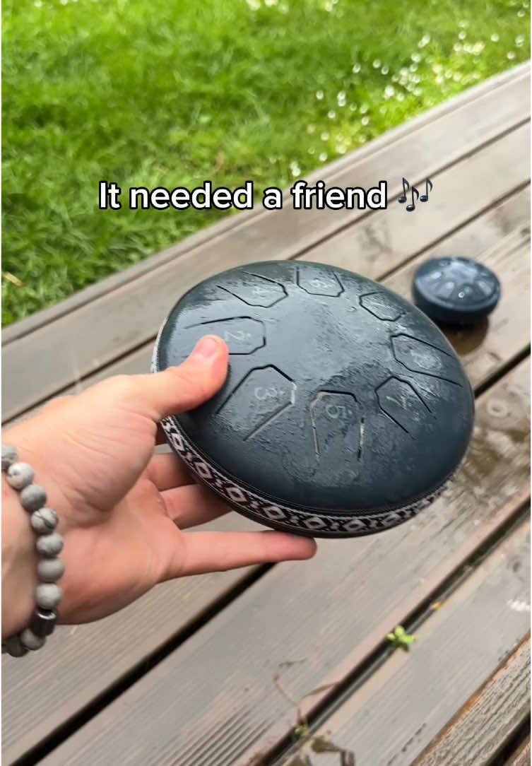 The two drums play in perfect harmony 😌✨ #garden #rain #instrument #melody #nature 