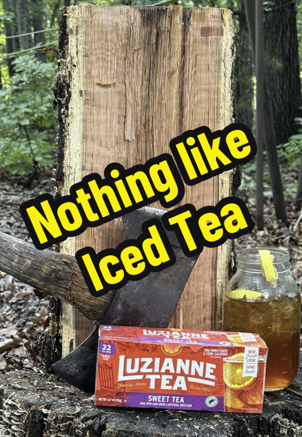 On a hot day nothing like a big glass of ice tea. #luziannetea #fyp #louisiana #