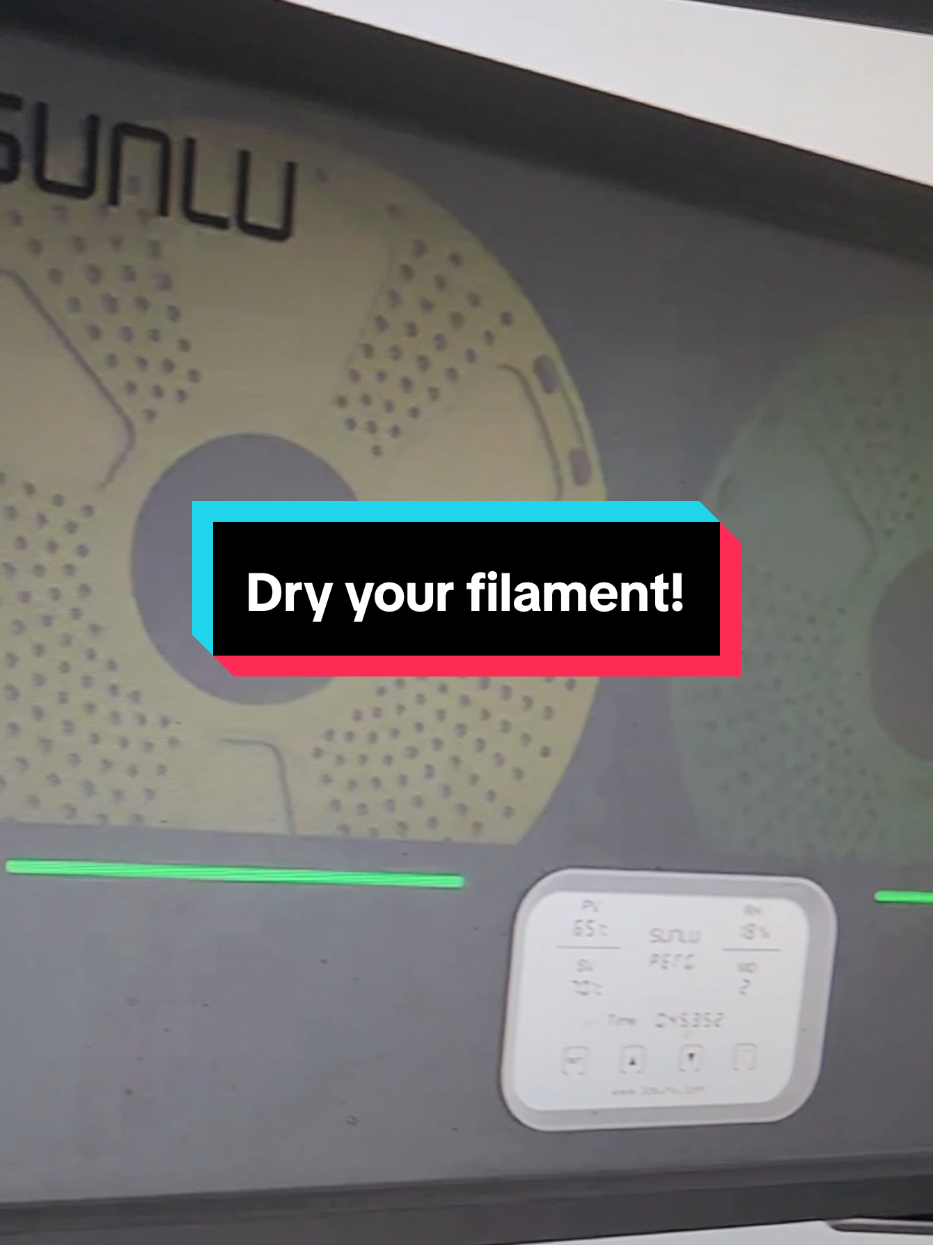 Replying to @voxelworks Dry your filament! #sunlu #filamentdryer #sunlus2 #sunlus4 #3dprinter #3dprinting #printtok #3dprinttok #filamentcare #fdmprinting #tiktokshop #3dprintgear #dryyourfilament #filamentmaintenance #pla #petg #tpu #printquality #moisturecontrol #3dprinttips #3dprintingtools #makersgonnamake #fyp 