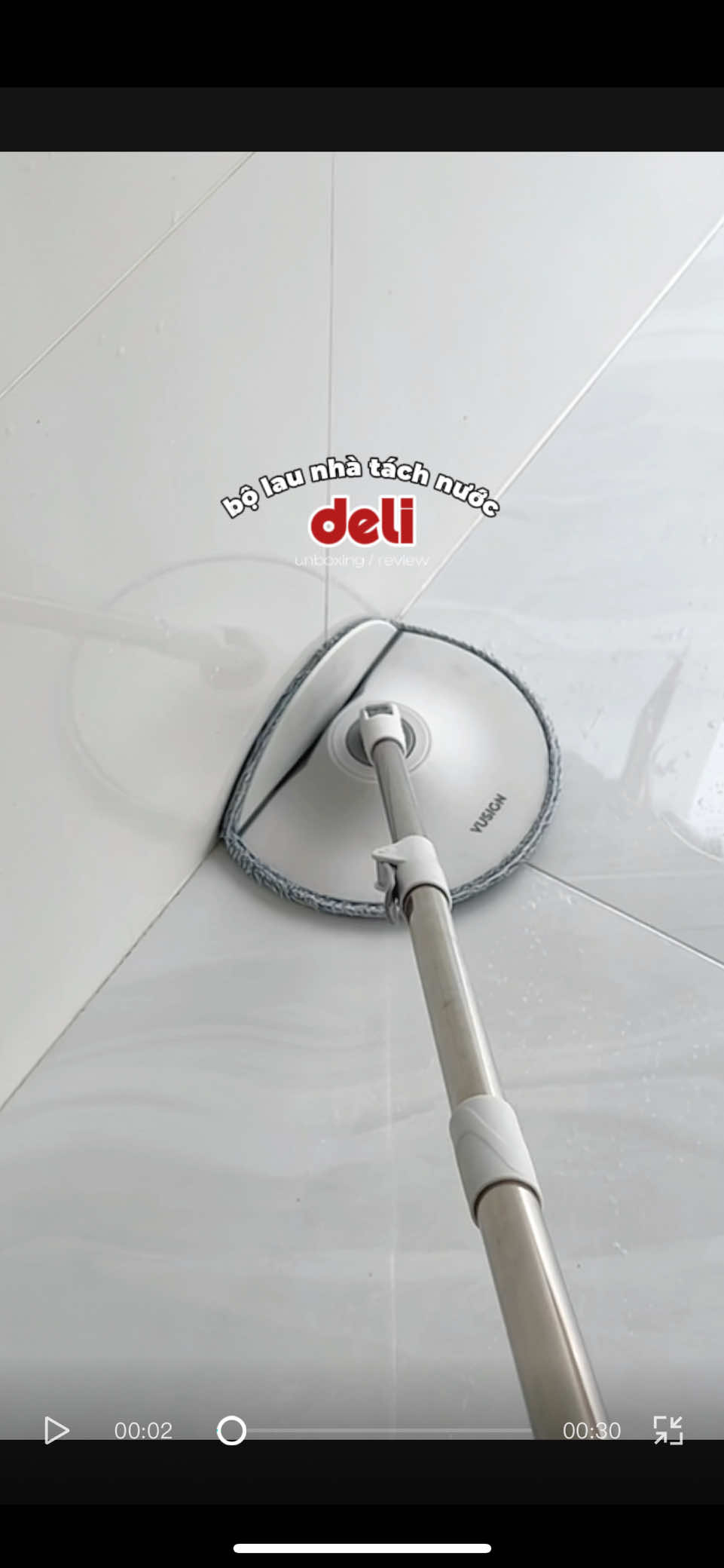 có bộ lau nhà này gạch nhà tui lúc nào cũng sáng bóng , sạch sẽ lun 🚿🫧#caylaunha #deli #unboxing #giadungtienich #review #nhacuadoisong #donnha #muataitiktok #foryoupage #nghile2009 #viral #asmrvideo 