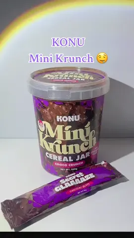 Bakit ang sarap sarap mo?!  😫💜 #konuminikrunch #chocolatelover #cerealjar #cerealjarwithchocolateglaze #crunchysnacks #minikrunch #chocolate #fypagee #creatorsearchinsights 