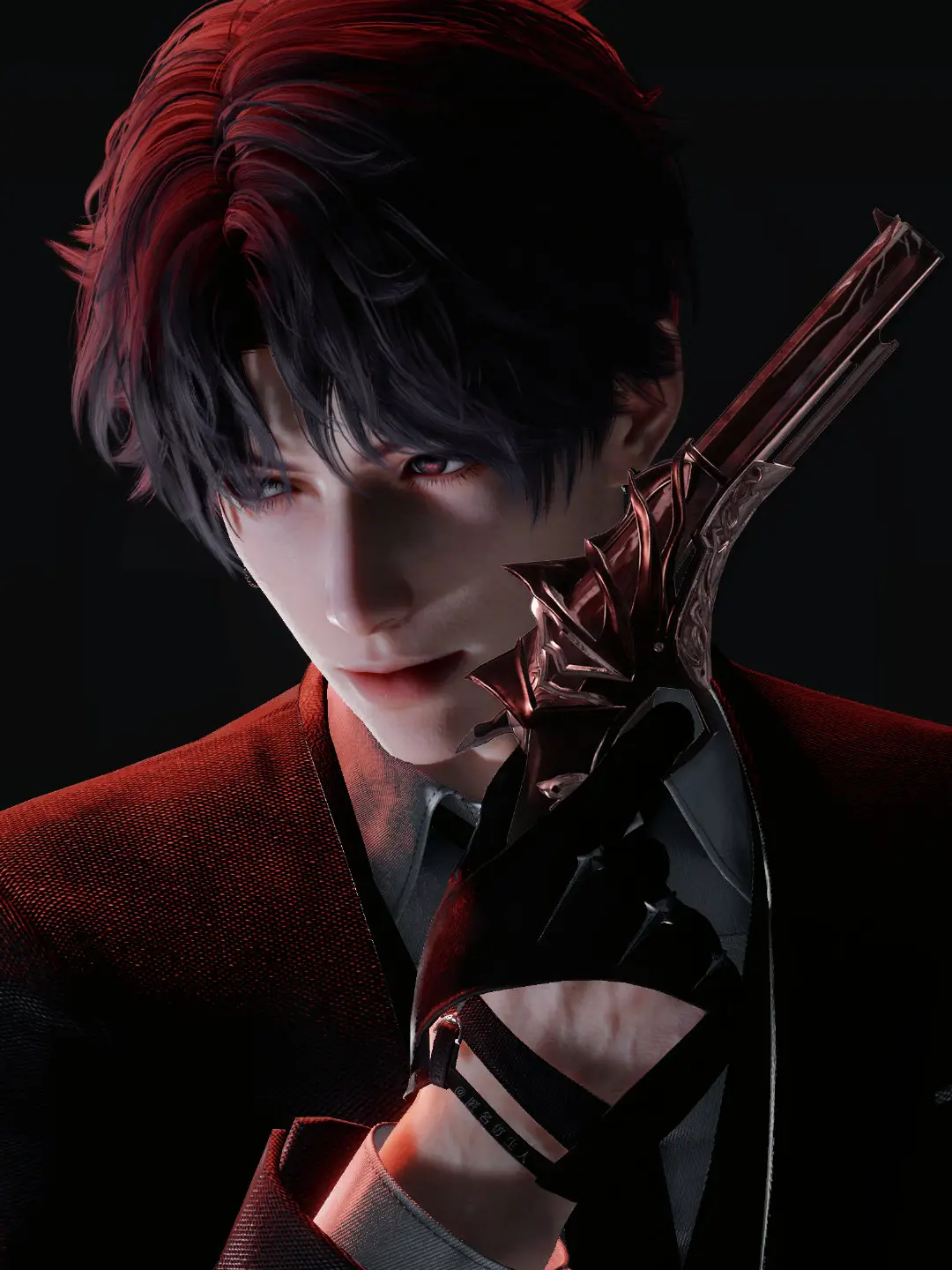 如果他杀了我，我会说谢谢🏃‍♀️ currently losing my mind while waiting for his new myth credit. 匿名仿生人 https://weibo.com/5316038622/5173179966298786 #恋与深空 #rafayelloveanddeepspace #loveanddeepspacerafayel #lad #祁煜 #Rafayel #homura #lnd #otomegame #otome 