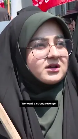 Crowds of demonstrators rallied in Tehran calling for retaliation after Israeli strikes on Iran and questioning whether the country should continue negotiations with the United States over a potential nuclear deal. #cnn #news #iran #israel #tehran