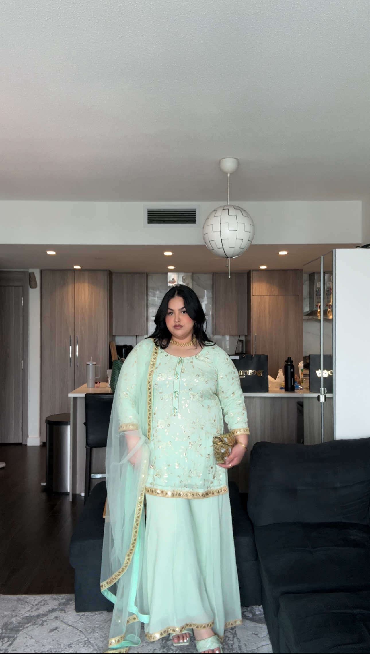 Join in on the grwm chaos😆 #grwm #punjabisuit #fashion #inspo #makeup #browngirl #punjabi #punjab #reels #trending #makeover #girls