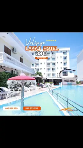 VERA 2025 - Velipoje  🇦🇱 ☀️ ⋙ LAKAJ HOTEL - Velipoje   ⋙   Deri - 30 Qershor  - cmimi esht 38€ per person  ⋙  01/07  - 10 Korrik    -  cmimi esht 49€ per person    ⋙  11/07  - 31 Korrik   -  cmimi esht 49€ per person  ⋙  01/08  - 24 Gusht -  cmimi esht 55€ per person   ⋙  25/08  - 31 Gusht -  cmimi esht 49€ per person  Qmimet perfshine :  ⋙Mengjesi dhe darka jan buffet,  ⋙Akses ne Pishine  ⋙ 1 cader ne plazh  2 shezlone  ⋙wifi dhe parking,  ⋙trasport me Buggy Hotel PlazhHotel Falas Femijet :  ⋙ 0- 3 Falas  ⋙  4-8 gjysem cmimi  ⋙  mbi 9 vjet qmimi i plote  ❗️ 𝐄𝐗𝐓𝐑𝐀 𝐏𝐀𝐆𝐄𝐒 : 𝐁𝐈𝐋𝐄𝐓𝐀 𝐀𝐔𝐓𝐎𝐁𝐔𝐒i        15€ Kthyese per person  Ndiq ofertat per datat tjera linkun me posht : ↩ https://sabagroup.eu/al/hotele-ne-velipoj-2/    𝐏ë𝐫 𝐢𝐧𝐟𝐨𝐫𝐦𝐚𝐭𝐚 𝐝𝐡𝐞 𝐫𝐞𝐳𝐞𝐫𝐯𝐢𝐦𝐞 𝐧𝐚 𝐤𝐨𝐧𝐭𝐚𝐤𝐭𝐨 𝐧ë: info@sabagroup.eu / www.sabagroup.eu  ☎ 049 828 999  viber/whatsapp ☎ 049 233 555  viber/whatsapp  🏠 Adresa: Boulevardi Bill Clinton Nr. 136 ,10000 Prishtinë,Kosovë  🏠 Adresa: Perballe stacionit të policisë , 23000 Suharekë,Kosovë  #italy #travel #photography #antalyaturkey #travelgram #oferta  #sabagroup #shetitcom  #halkidiki #greece #vera2025 #earlybooking #budva #ulqin