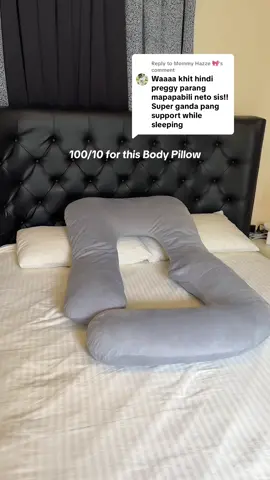 Replying to @Mommy Hazze 🎀 Preggy or not, we deserved a comfy body pillow like this! Definitely a lifesaver for me! 😍 #bodypillow #maternitypillow #supportpillow #pregnancypillow  #pillow #pregnantmusthaves #fyp 