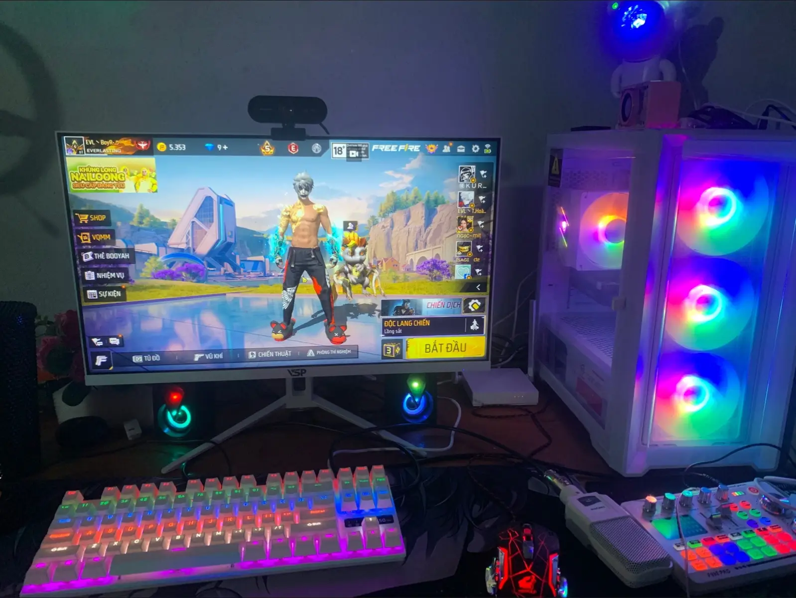 Tập chơi ff trên pc liệu có dễ ?tuii mới tập chơi dc 2 ngày nên gà lắm !#xuhuong#pc#free_fire#online#tiktokviral#game