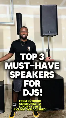As a DJ, choosing the right speakers can make or break your event. Here are the top 3 types of speakers every DJ should own to ensure flawless sound, no matter the event—plus a bonus high-end luxury speaker for those special occasions. From outdoor ceremonies to high-energy proms, I’ve got you covered. Want a full breakdown of pricing and where to buy these speakers? Drop a 🔥 in the comments or message me directly! #DJGear #EventPlanning #WeddingDJ #DJLife #EventSound #LiveEvents #SoundSystem #MusicIndustry #EventProfessionals #AudioEquipment #PartyDJ #DJCommunity #TechInEvents #EventProfs #AudioEngineering #EventTechnology #LiveEventProduction #EventManagement #WeddingPlanning #DJLifeHacks #EventRentals #EventTech #SoundEngineering @rcfaudiosound 