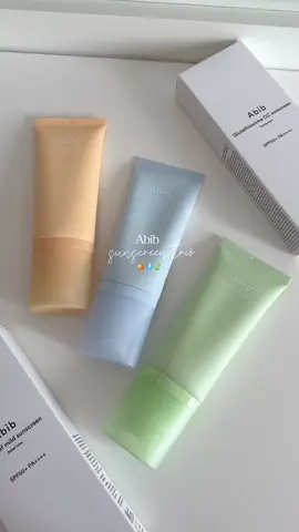 @Abib Cosmetics trio sunscreen suitable for all skin concerns?? Sign me up 🙋🏻‍♀️ #abib #abibsunscreen #abibsunscreentrio #sunscreenrecommendation #spf #waterysunscreen #mineralsunscreen #foundationfree #heartleaf #sedum #glutathione #fyp #sunscreen #toneup #calming #acneskin #sunprotection #nomakeup #tryon #fyp @abib.global.shop 