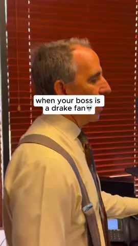 I found out my boss is drake fan🔥 @Husband And Wife Law Team  #drake #fyp #viralvideos #drakefans 